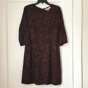 Unique brown cocktail dress